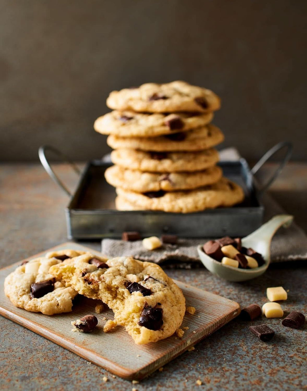 RUF, picături de ciocolată neagră XXL pentru coacere, vegane, fără gluten, 100 grame Glazuri si Decor Naty Shop