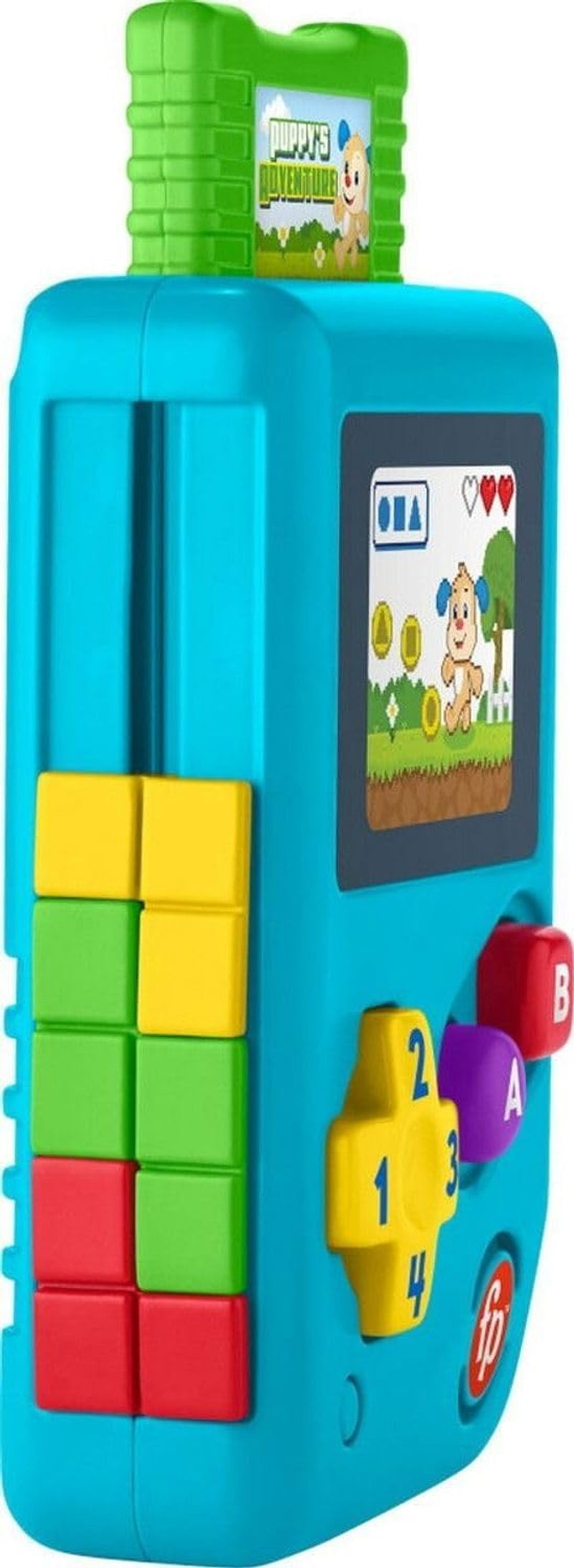 Fisher-Price HBC86 - Learning fun Lil' Gamer, jucărie muzicală de învățare și activitate, versiunea în limba germană, pentru bebeluși și copii mici de la 6 la 36 de luni Jucarii Bebe Naty Shop