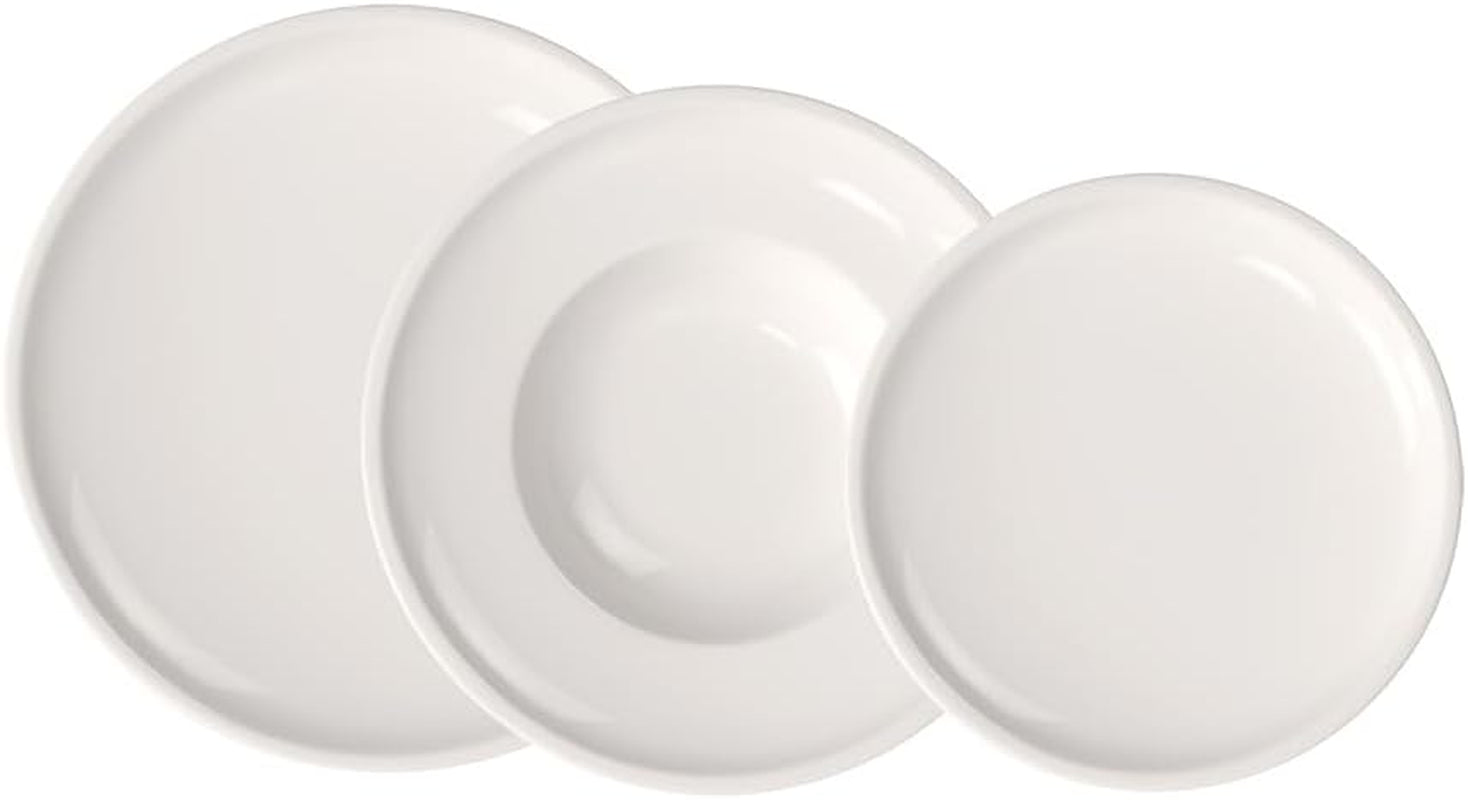 Villeroy & Boch – Artesano Geschirr-Set 6 Teilig Für 2 Personen Weiß, Spülmaschinenfest, Mikrowellensicher, Geschirrset, Tellerset, Speiseteller, Frühstücksteller, Suppenteller, Premium Porzellan Seturi vesela masa Naty Shop Teller Set 6-Tlg.