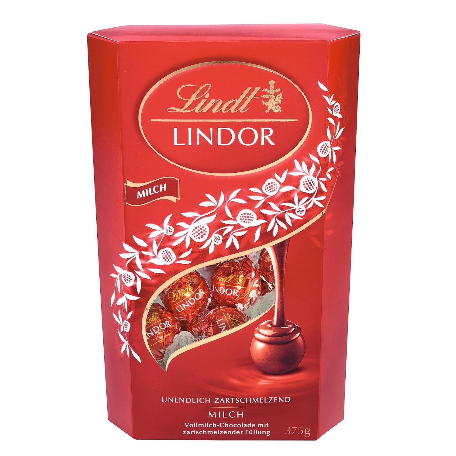 Lindt LINDOR Chokolade med Pistacie | 1 kg genlukkelig pose | ca. 80 mælkechokoladekugler med smeltet pistacie-cremefyld i munden | Bulkpakke, pralinegave
