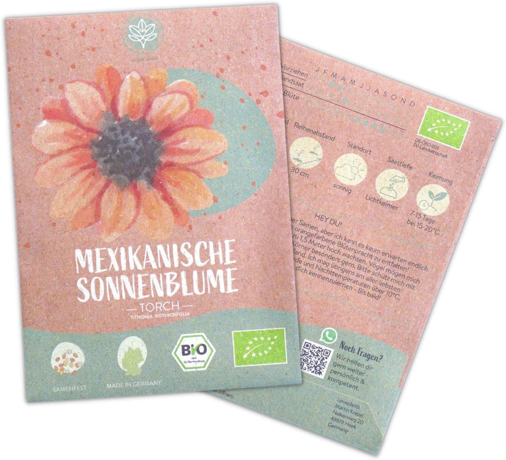 Semințe de floarea-soarelui organice, ramificate, 20 de semințe de floarea-soarelui cu o rată mare de germinare, semințe de floarea-soarelui pentru grădina, balconul, stratul de flori sau cadou pentru oaspeți. Semințe de flori cu polenizare liberă.