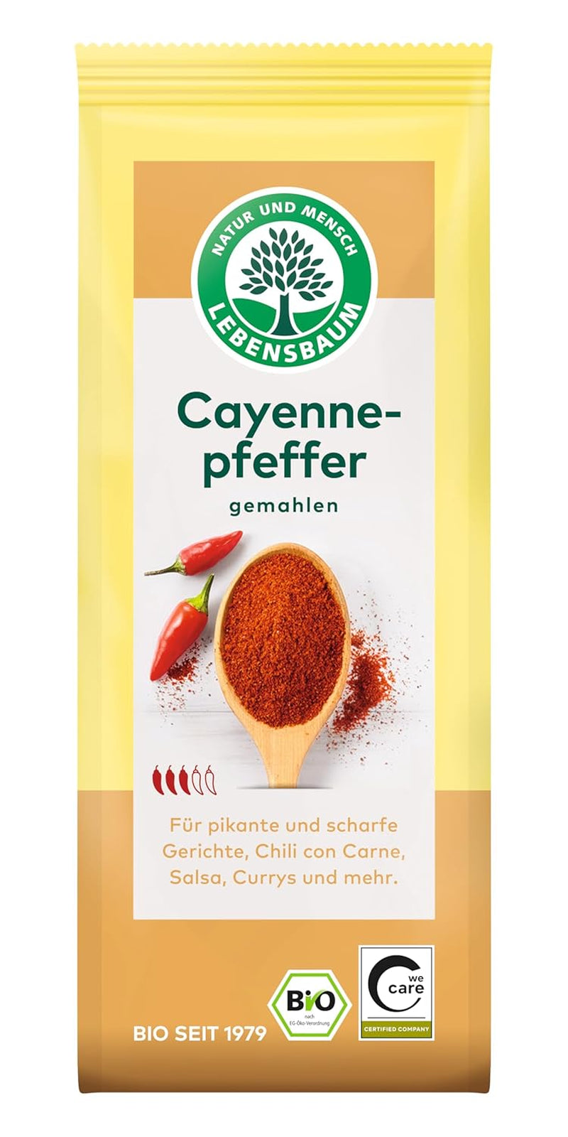 Lebensbaum Chillipulver (Cayennepeber) (1 x 50 g) - Bio