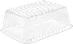 Keeeper set de 3 borcane pentru păstrarea alimentelor, 3 x 1,25 l, 20,5 x 15,5 x 6,5 cm, Fredo Fresh, albastru transparent Cutii depozitare alimente Naty Shop