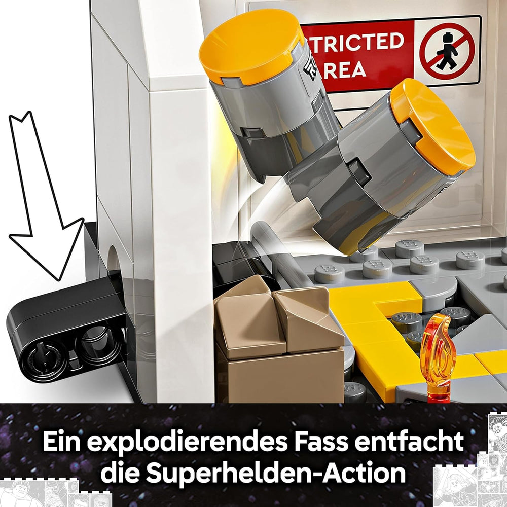 LEGO Marvel Captain America: Civil War Action Duel - Superhelte-legesæt med 8 minifigurer - Bygge- og legesæt til legetøjsfly - Gave til drenge og piger 76314 Byggesæt Besuche den LEGO-Store