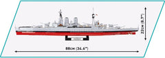 Cobi 4830 Historical Collection WWII HMS Hood 2613 klocków, Mittel