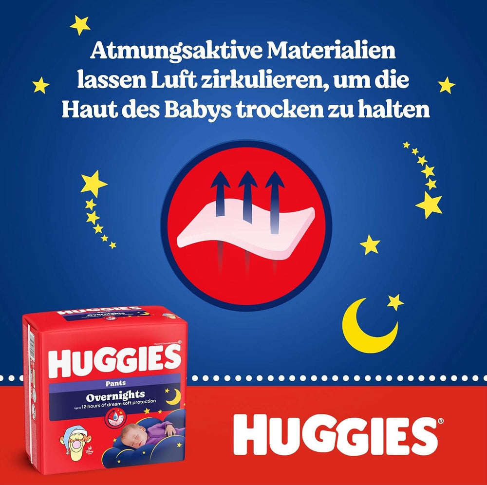 Huggies Natbukser Størrelse 6 (15-25 kg), Månedlig bleboks, 88 stykker Mor og Baby Naty Shop