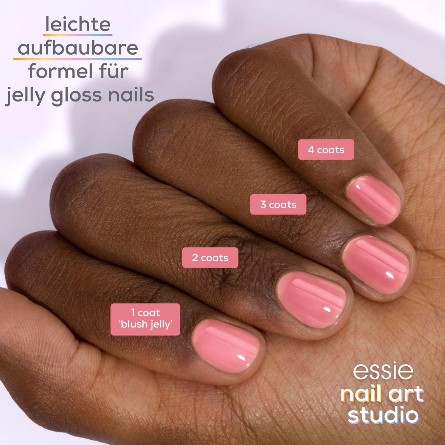 Essie neglelak – nr. 60 blush jelly, pink neglelak farve, Essie Jelly Gloss kollektion, 13,5 ml
