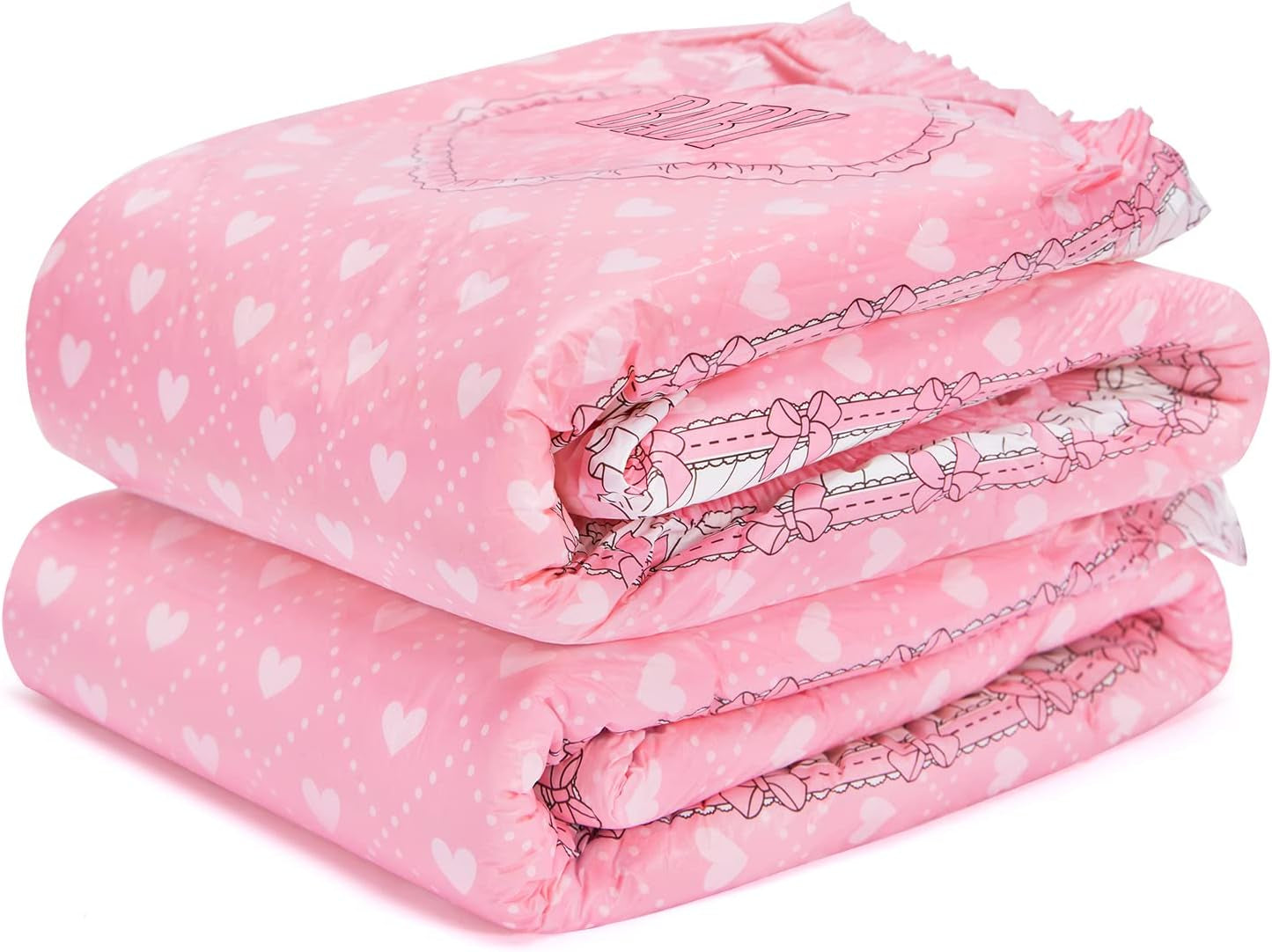 Bleer med tryk til voksne 5500-5800 ml 2-pak - Blushing Baby (M)