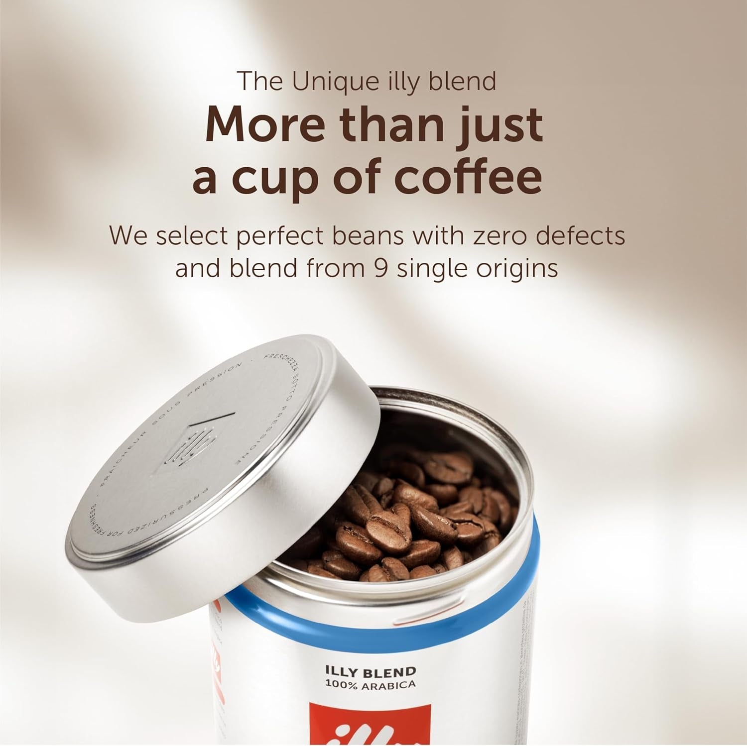 Cafea Illy, boabe de cafea decofeinizată - cutie de 250 g Cafea Naty Shop