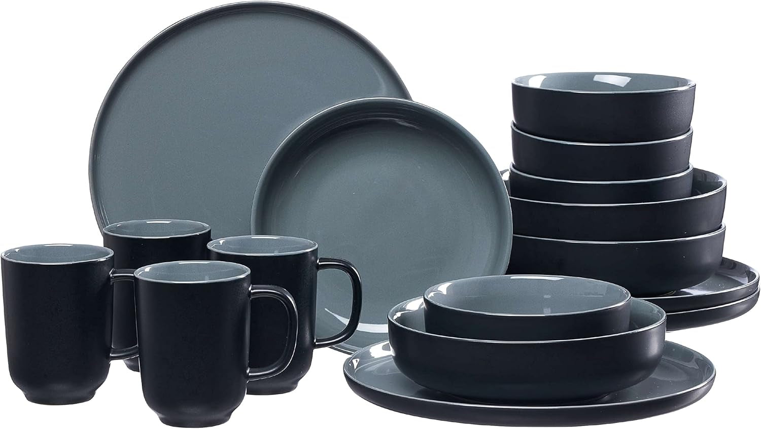 Ritzenhoff & Breker Jasper Combination Service, 16 piese Seturi vesela masa Naty Shop Negru