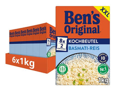 Ben's originale basmatiris, kog i pose i 10 minutter, 6 pakker (6 x 1 kg)