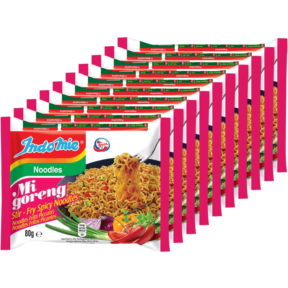 INDOMIE - Instant Mi Goreng Nudler - Multipak (40 x 80 g)