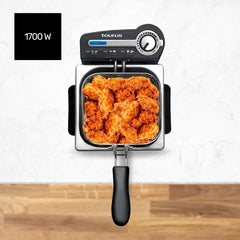 Taurus Professional 2 plus - Oliefrituregryde, 2 liter, 1700 W, 18/8 rustfrit stål Hvidevarer Naty Shop
