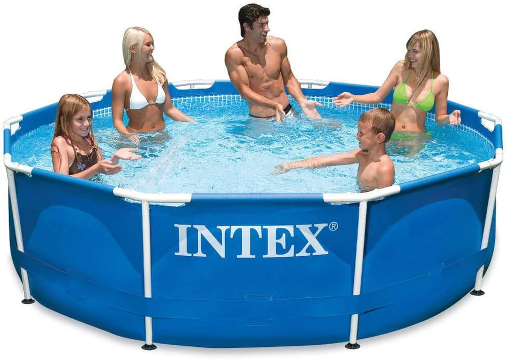 Intex 28202GN overjordisk pool med metalramme - Ø 305 x 76 cm, blå
