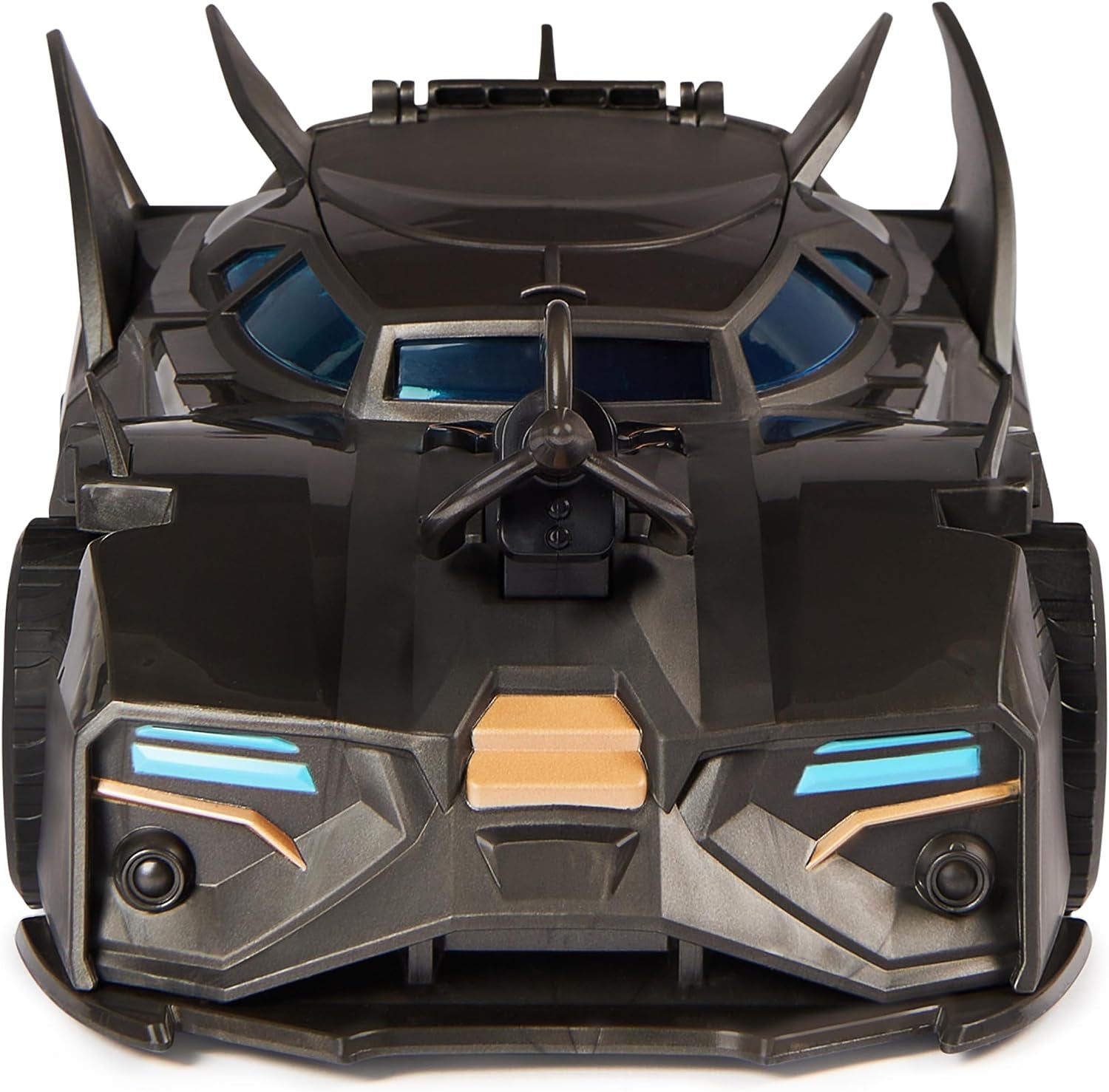 DC Comics Batman Offroad Batmobile med katapult med gribekrog og gittercelle bagpå, inklusive 10 cm Batman-figur til superheltefans fra 4 år og opefter Actionfigurer Naty Shop