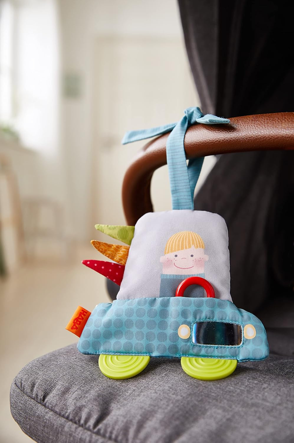 HABA 306304 - Figurină suspendată Mini-Flitzer, jucărie multifuncțională de la 6 luni Jucarii Bebe Naty Shop