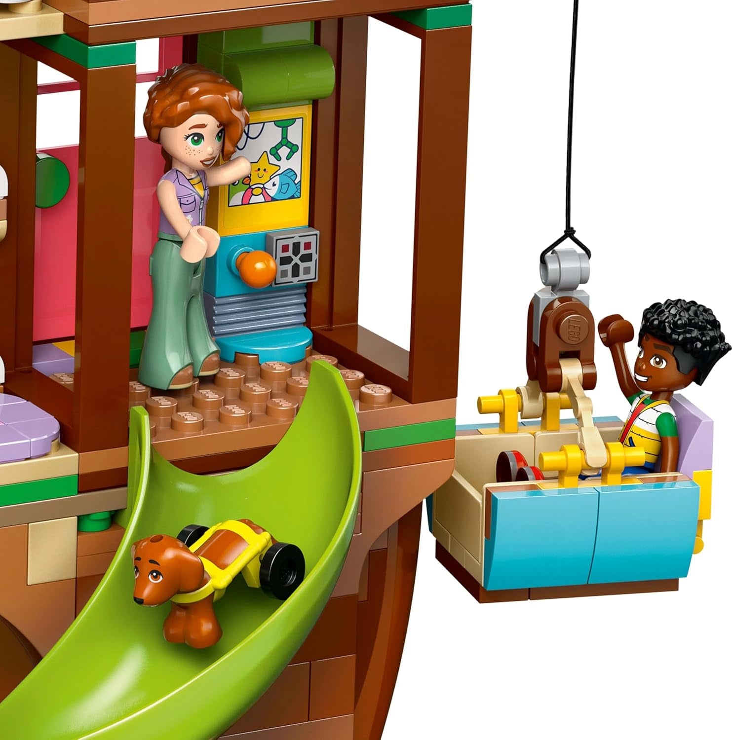 LEGO Friends Træhus Byg og leg Rollespilssæt Legetøjshus til piger 8 år Sæt med 4 figurer og 2 dyrefigurer Gaveidé til børn 42652 Byggesæt Besuche den LEGO-Store