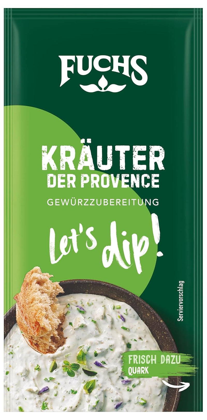 Fuchs Gewürze - Lad os dyppe! Kräuter der Provence Gewürzzubereitung, Gewürz für Kräuterquarkdip, 7,5 g i posen