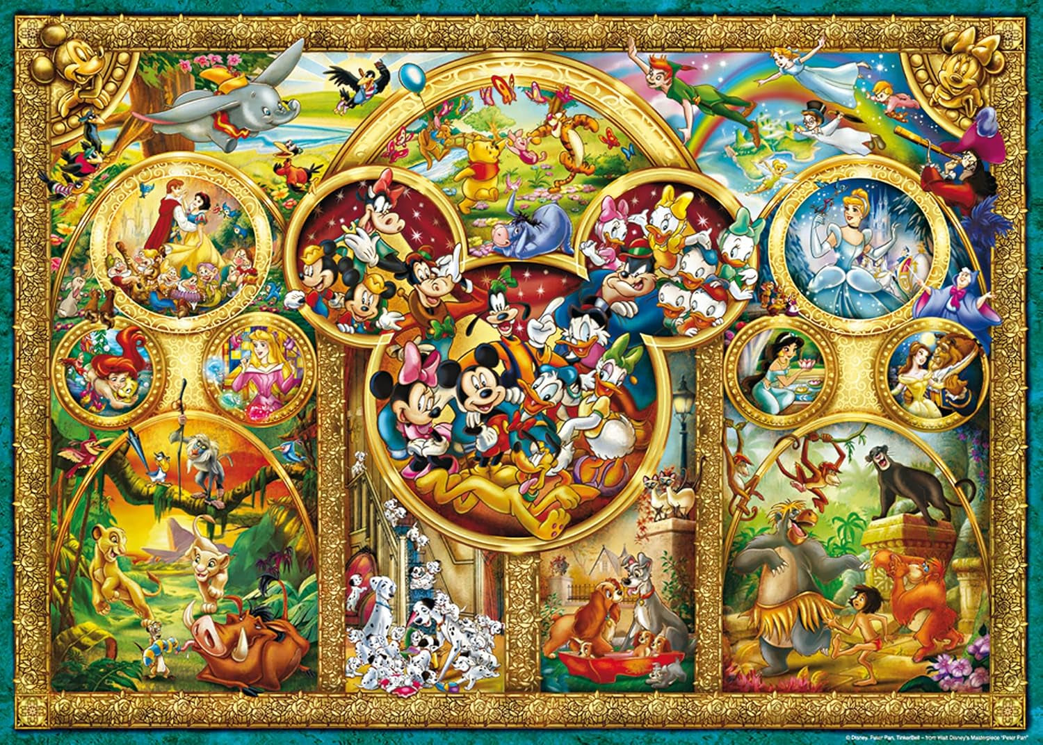 Ravensburger Puzzle 12000469 - Cele mai frumoase teme Disney - 1000 piese puzzle jigsaw Disney pentru adulți și copii de peste 14 ani Puzzle Naty Shop Versiune veche