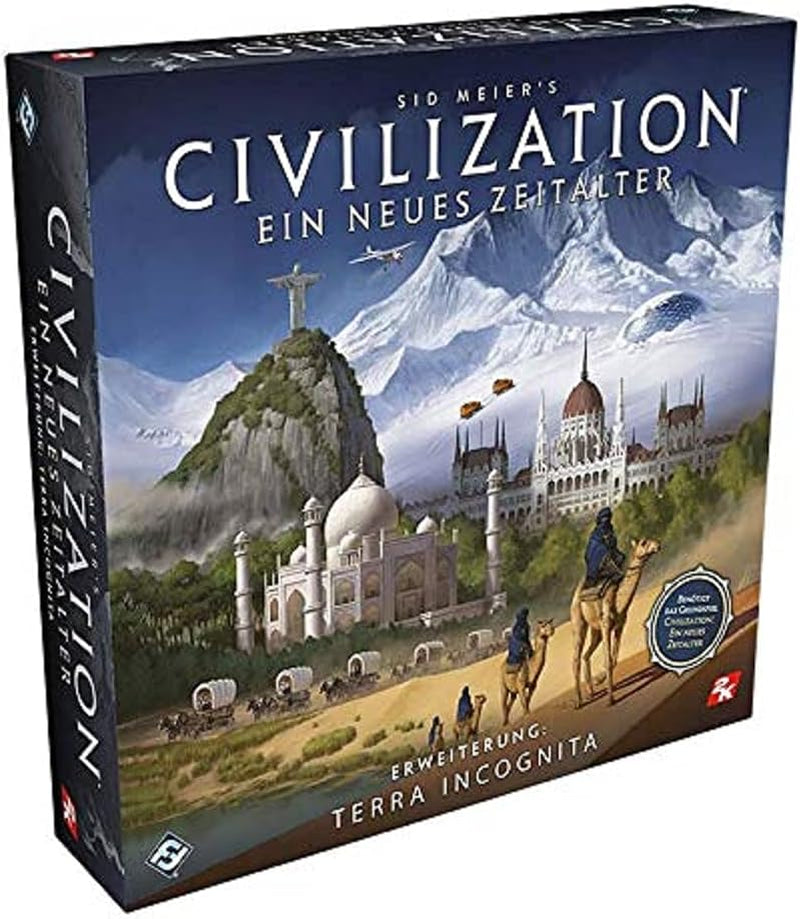 Fantasy Flight Games, Civilization: A New Age, Core Game, Ekspertspil, Brætspil, 2-4 spillere, Alder 14+, 120+ minutter, Tysk