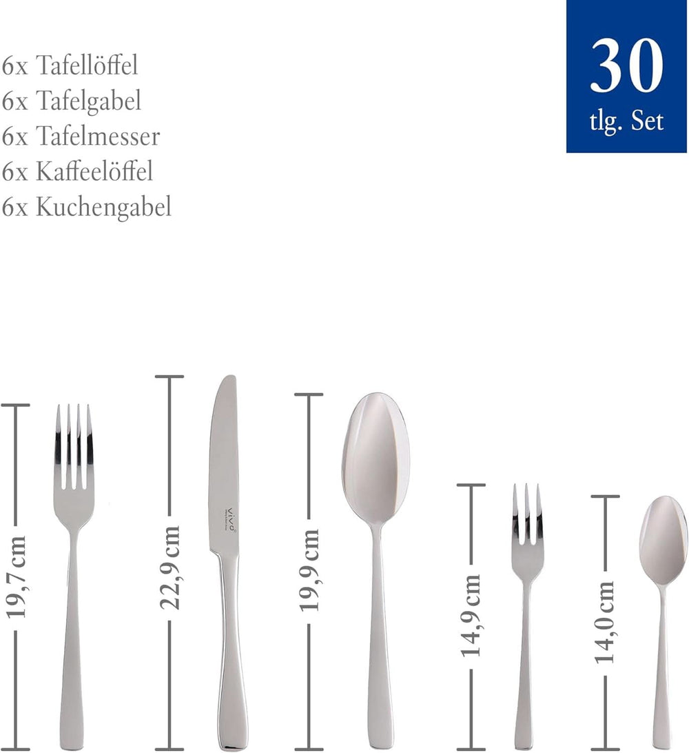 Vivo by Villeroy & Boch - Voice Basic bestiksæt 30 dele til 6 personer Naty Shop