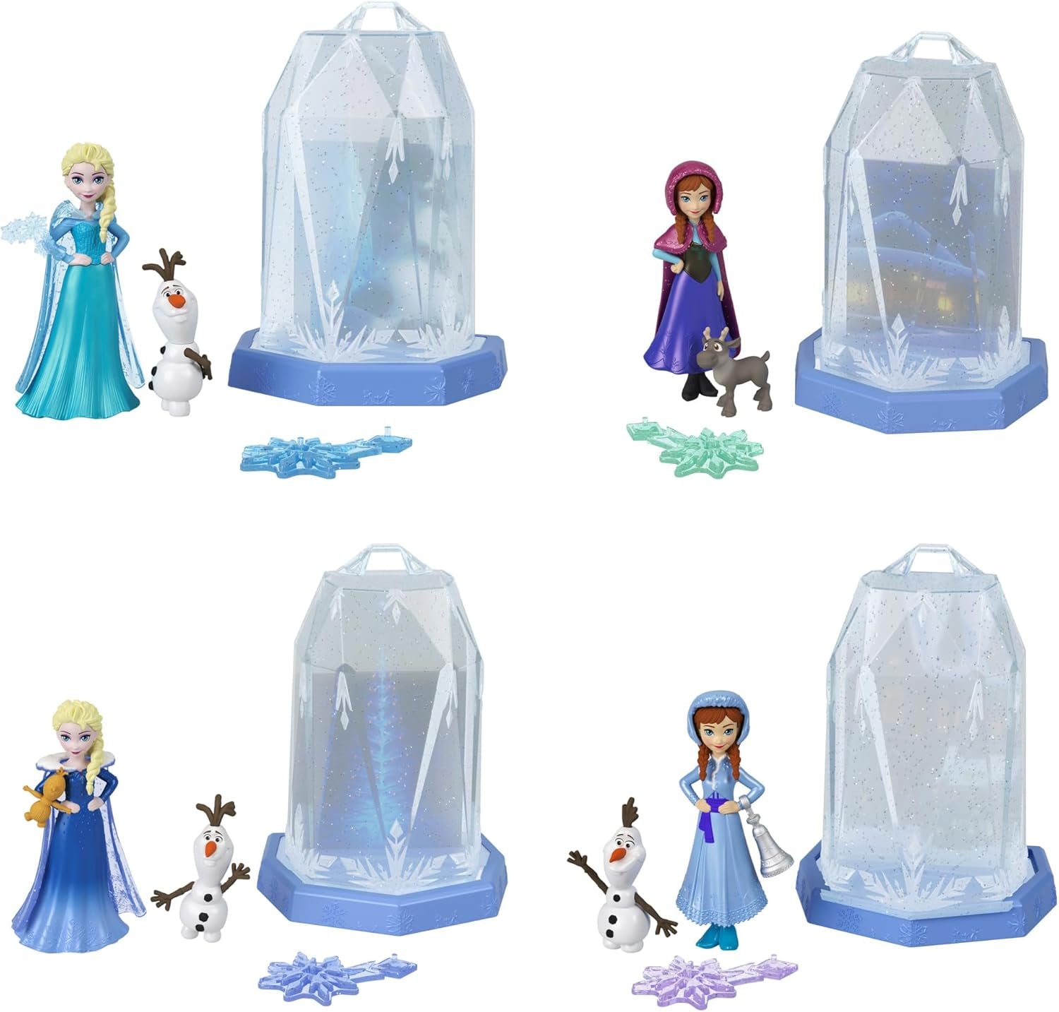 Mattel Disney Frozen Ice Reveal, păpușă cu gel de gheață Squishy și 6 surprize, inclusiv figurină Friends și accesorii (păpușile pot varia) HRN77 Papusi Naty Shop