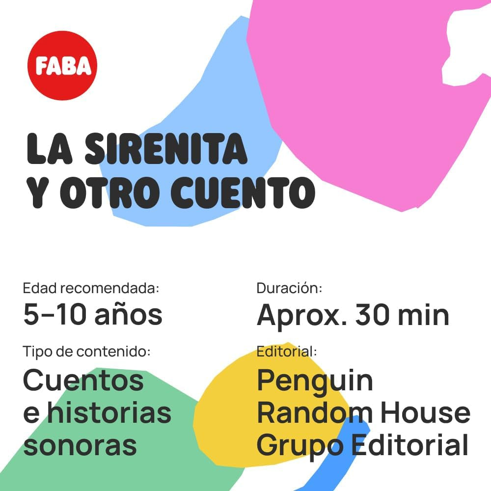 Figura Sonoro - Sirena și O ALTĂ poveste... - Povești și sunete pentru fete și băieți de la 4 la 6 ani, jucării, conținut educațional în spaniolă Jucarii Bebe Naty Shop