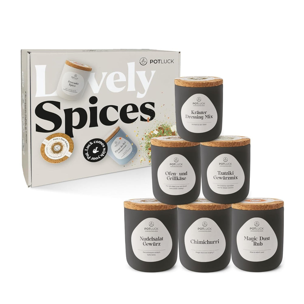 Potluck | Feta Gewürz | Gewürzmischung im Keramiktopf | 50 g | Mit natürliche indholdsstoffer