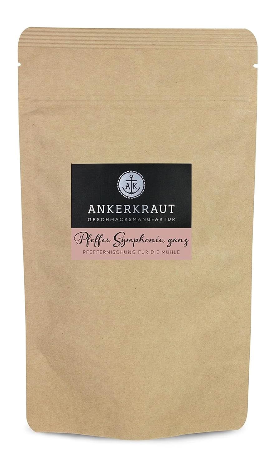 Ankerkraut Symphonie, peberblanding til krydring med aroma og smag, 140 gram Krydderier Naty Shop Fuldkorn 140 gram