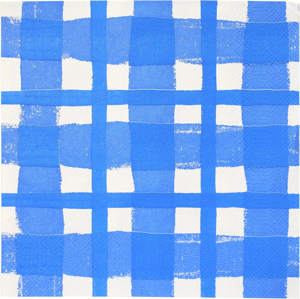 Talking Tables 20 X Yellow Gingham Șervețele de unică folosință din hârtie reciclată pentru picnicuri și cine de vară în aer liber, ecologice pentru petreceri aniversare, Paște, nunți, grătare, 3 straturi 33 Cm