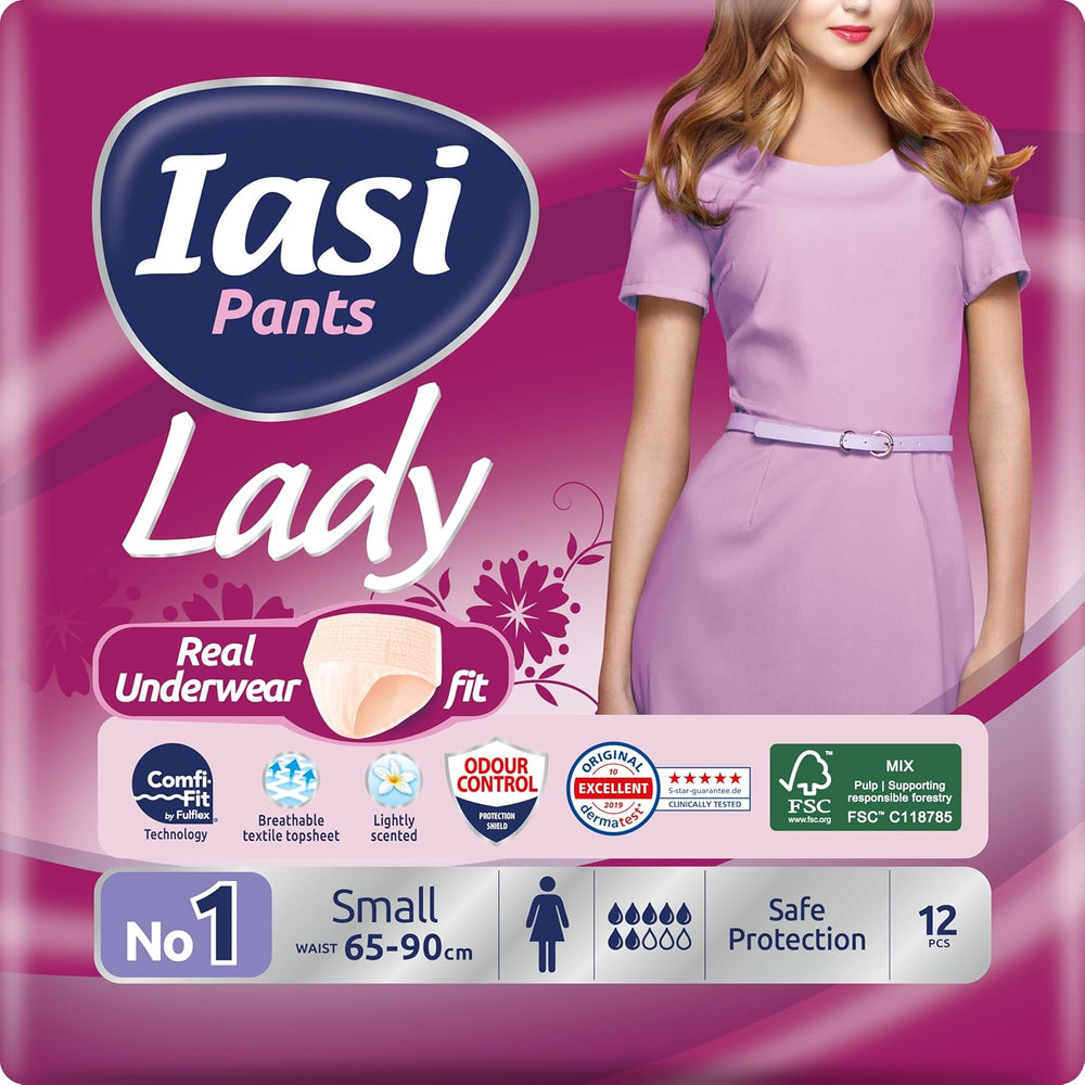 LADY Pants 48 Engangsurininkontinensbukser Absorbans Plus Størrelse S til kvinder 48 stk.