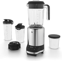 WMF Kult Pro Multifunktionsmixer Hochleistungsmixer, 30.000 U/Min, Smoothie Maker, Standmixer, Ice-Crush Funktion, 4 Mixbeholdere Inkl. Togo-Verschluss Køkken Naty Shop