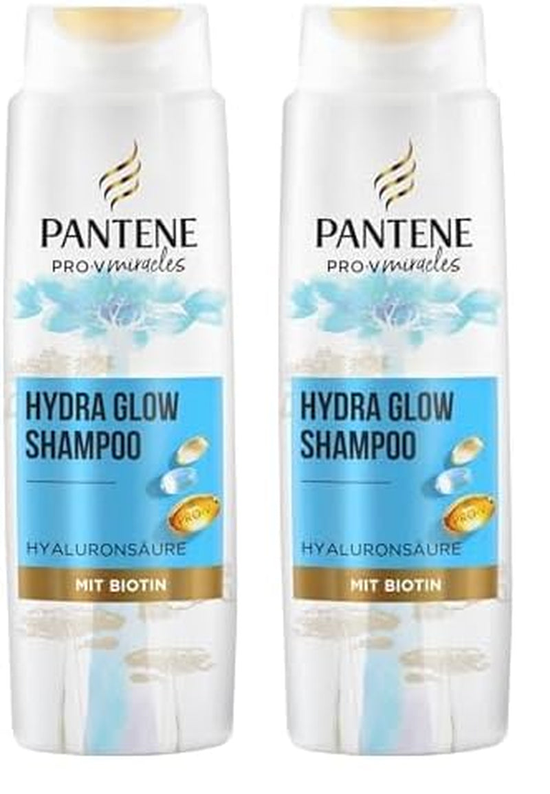 Șampon hidratant Pantene Pro-V Hydra Glow cu biotină, pentru păr uscat, deteriorat Duș și baie Pantene 2 x 250 ml