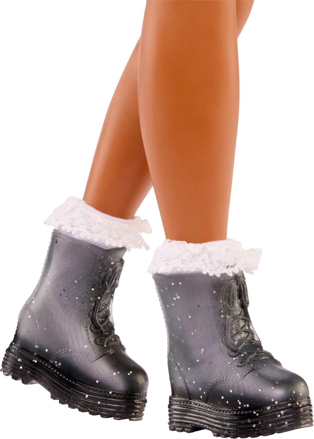 Păpușa Barbie Dream Besties și accesorii, Păpușa la modă Zia articulată cu aranjamente detașabile și păr șaten ondulat, 7 piese cu păr și lună, JGG36