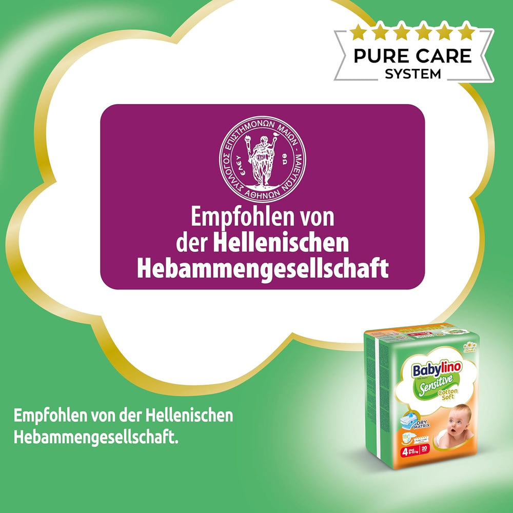Babybleer Sensitive str. 4, Maxi (8-13 kg), 20 stk