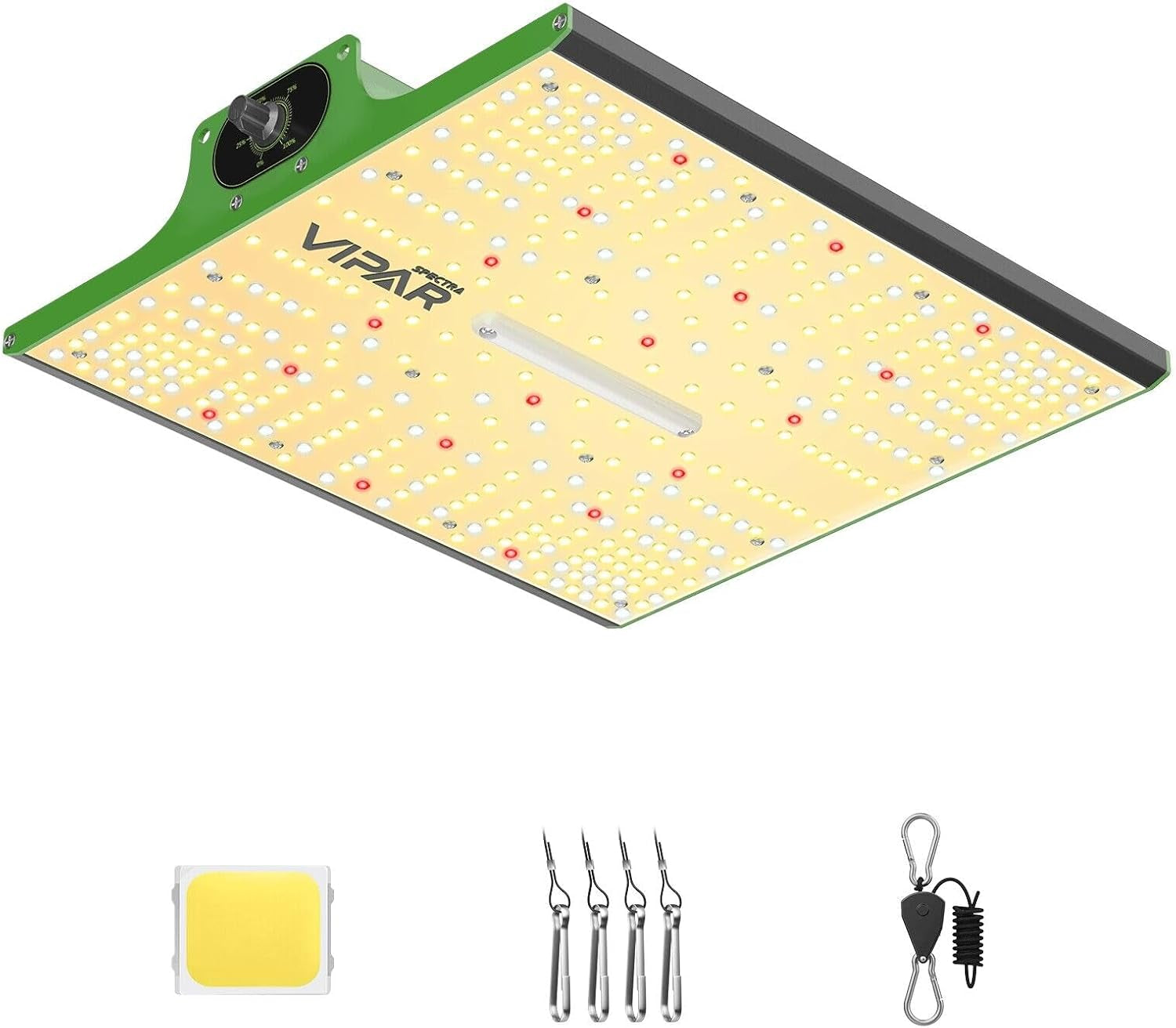 VIPARSPECTRA P1000 LED Grow Light Full Spectrum 2024 LED Grow Light 0%-100% Dæmpbar til drivhuse Indendørs planter Frøplanter Grøntsager Blomster Voksetelte 60x60cm og 80x80cm