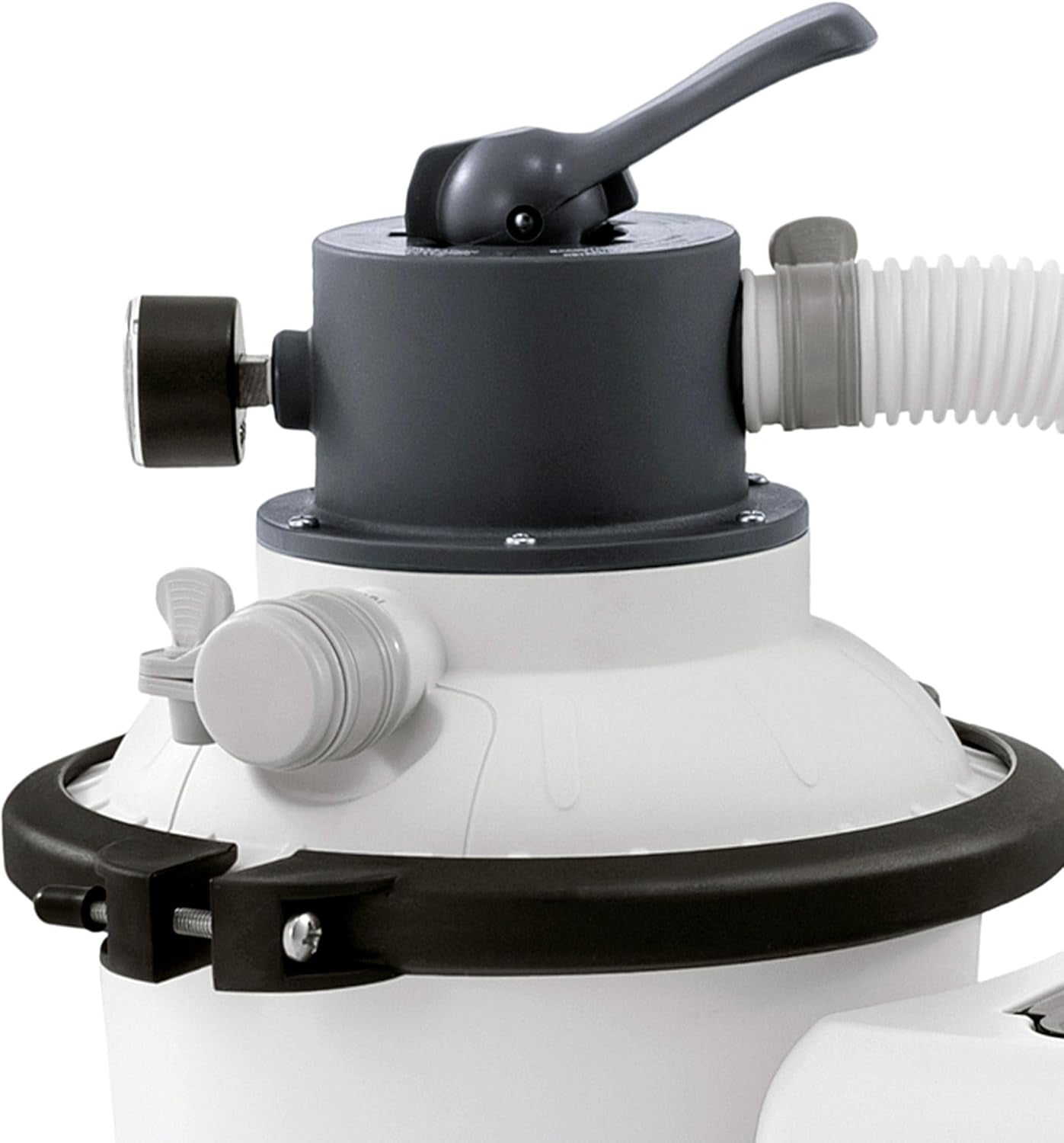 Intex 26642 Krystal Klar sandfilterpumpe med RCD, vandgennemstrømning 3500 l/t, systemflow 2000 l/t, plast, hvid