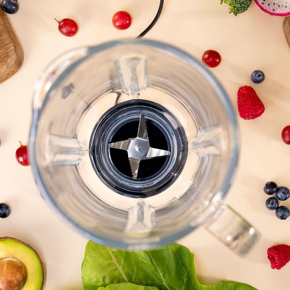 Cecotec Standmixer Retro Power Sort Titanium Retrogrøn. 1200W Maximale Leistung, 2 Geschwindigkeiten, 4-Klingen-Messer Mit Schwarzer Titanbeschichtung og 1,5L Krug, Vintage-Design i Grün Kitchen Naty Shop