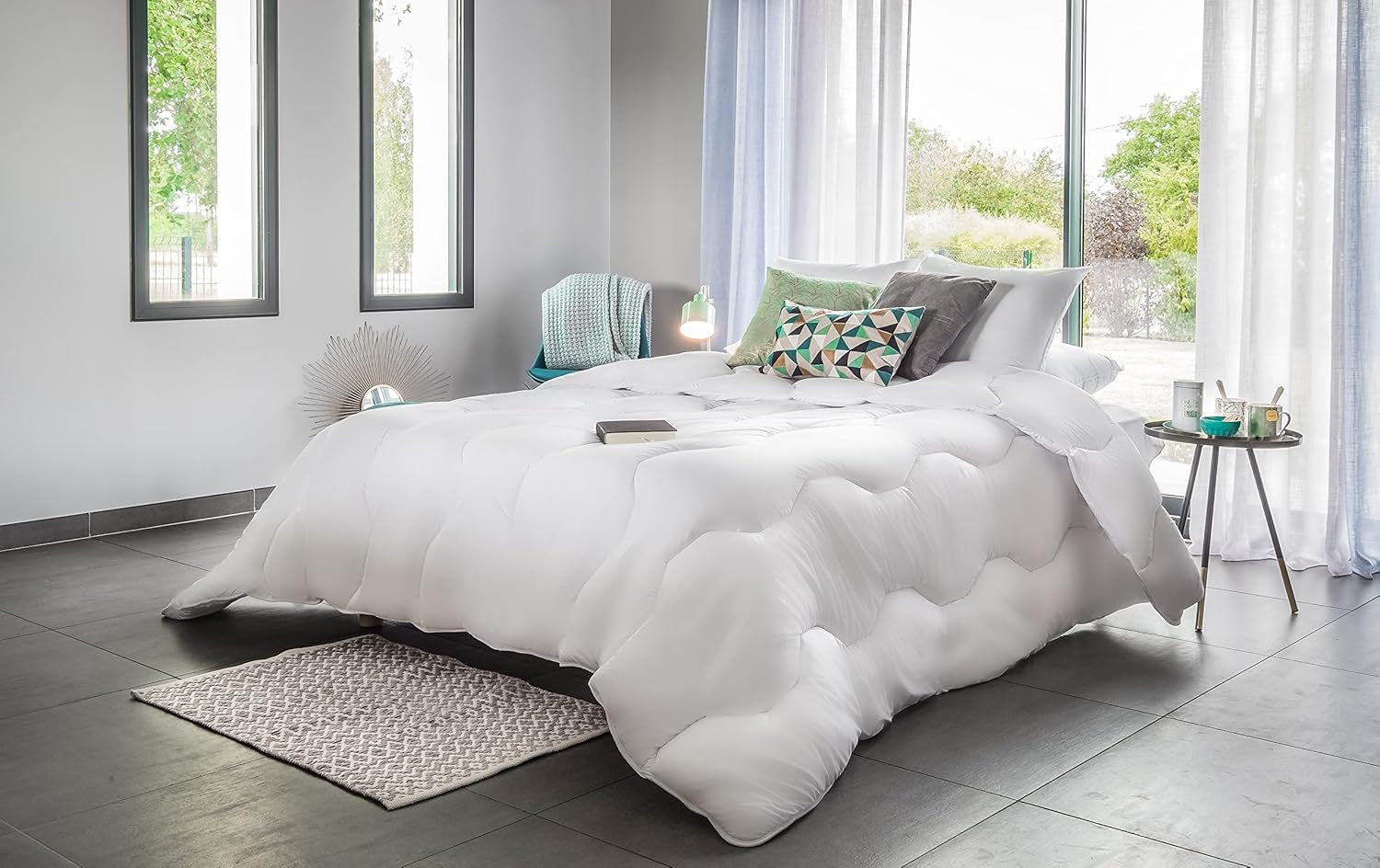 Blanrève - Dyne Aerelle Blå - Meget blød - luftig og behagelig - Enkeltseng - Eco Responsible - Komfortfiber føles godt, 140 X 200 Cm Dyner og dyner Naty Shop