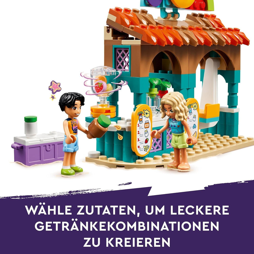 LEGO Friends Smoothie Stand At The Beach Rollespil Legesæt Gaveidé til piger og drenge 6 år med legefigurer Skildpadde og tilbehør Socialt udviklingslegetøj 42625 Byggesæt Besuche den LEGO-Store