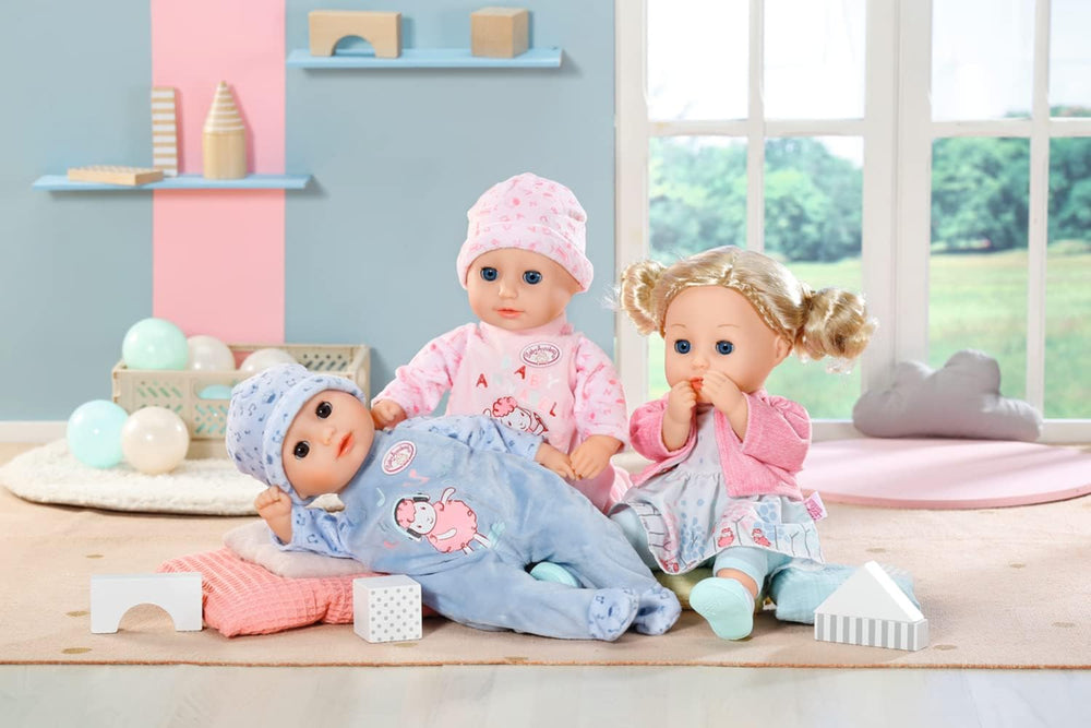 Păpușă moale Annabell Little Annabell 36cm, cu corp din pânză și ochi adormiți, 36cm, 709870 Zapf Creation