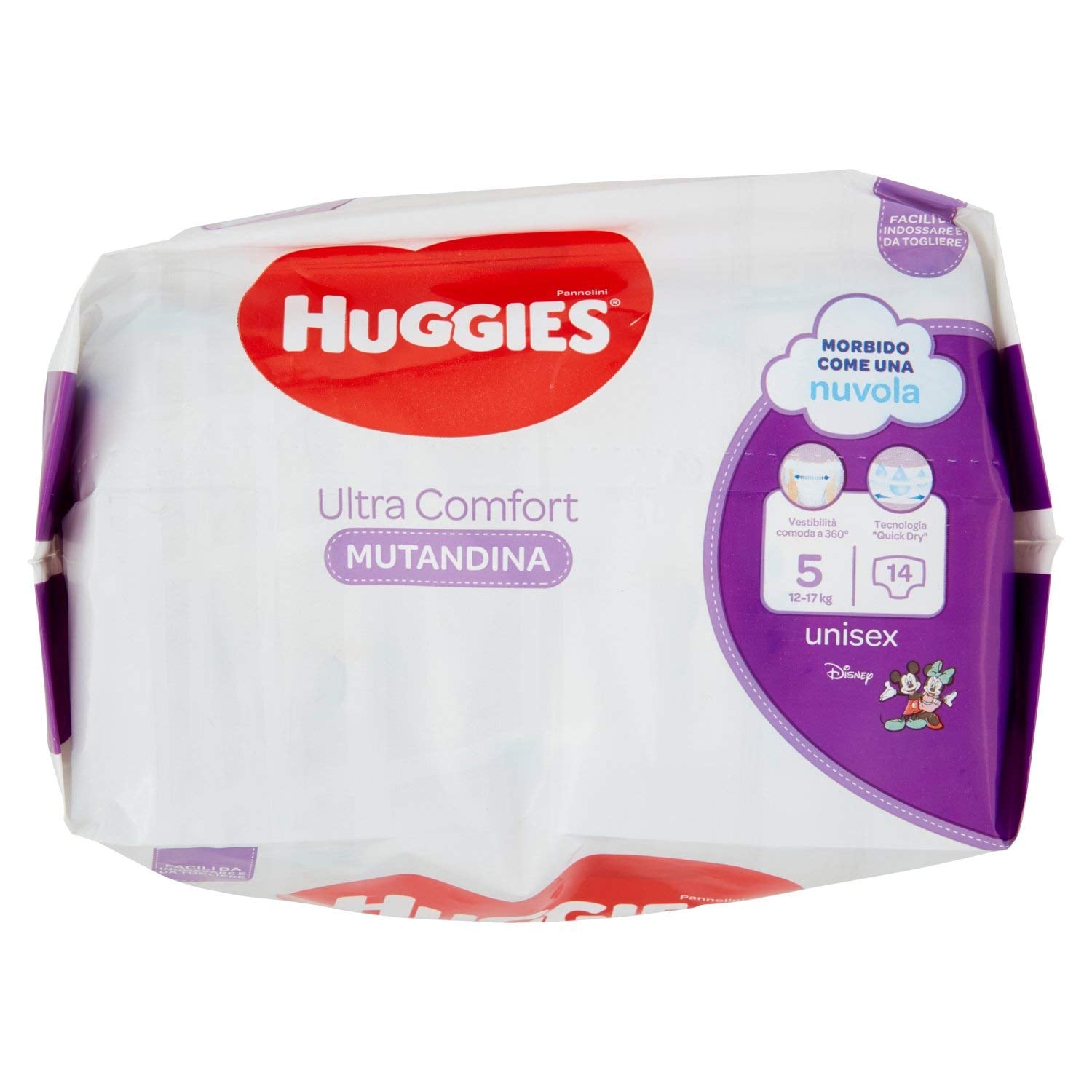 Huggies PANNOLINI Mutandina engangsble, drenge/piger, 12 kg, 17 kg, flerfarvet, 14 stykker (S)