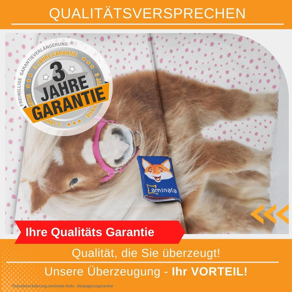 Aminata, børneseng med ponyer Sengetøj - børn Naty Shop