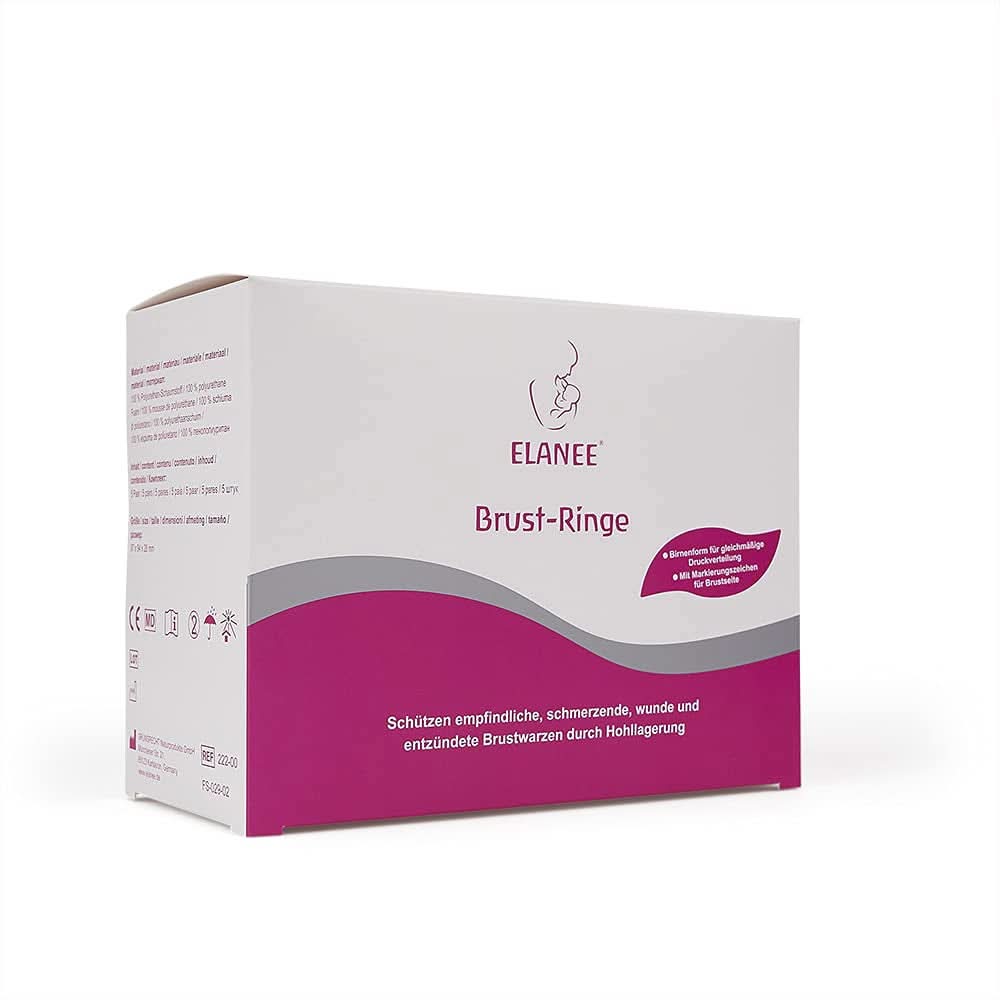 ELANEE Brust-Ringe, Schutz Der Brustwarze Bh-Kontakt Durch Hohllagerung, Ideal Bei Wunden, Entzündeten Brustwarzen Durch Stillen, 10 Stück (222-00) Tilbehør Mad og Amning Bebe Naty Shop
