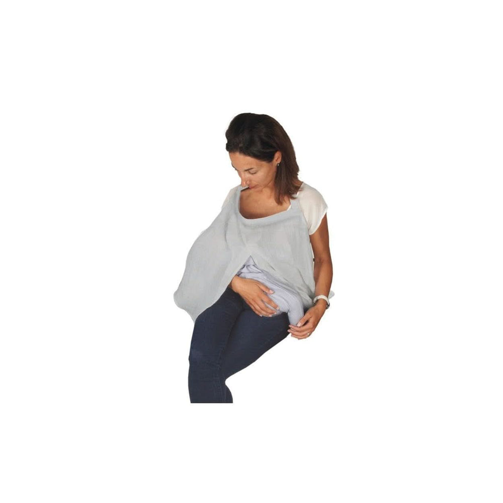 Ammehåndklæde, hvidt Babymad og ammetilbehør Naty Shop Grey