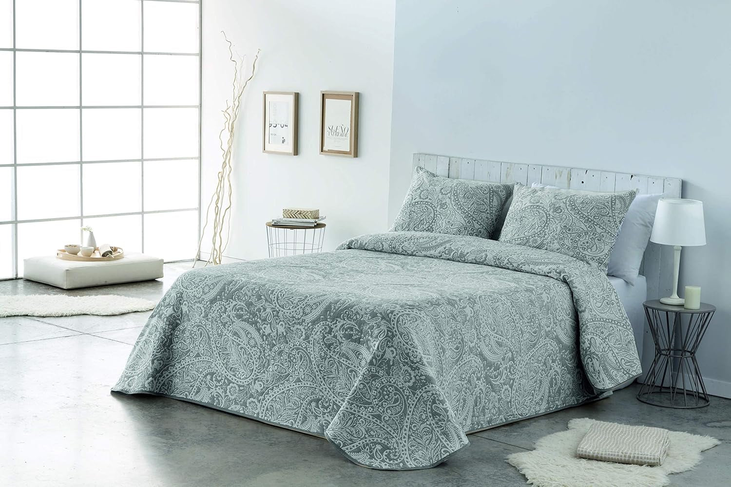 VIALMAN Lyst tæppe Sofia 29, Bomuld Polyester, Brun, Cama 135: 230 X 270 Cm Senge og tæpper Besuche den VIALMAN-Store Grå 135X190 Cm