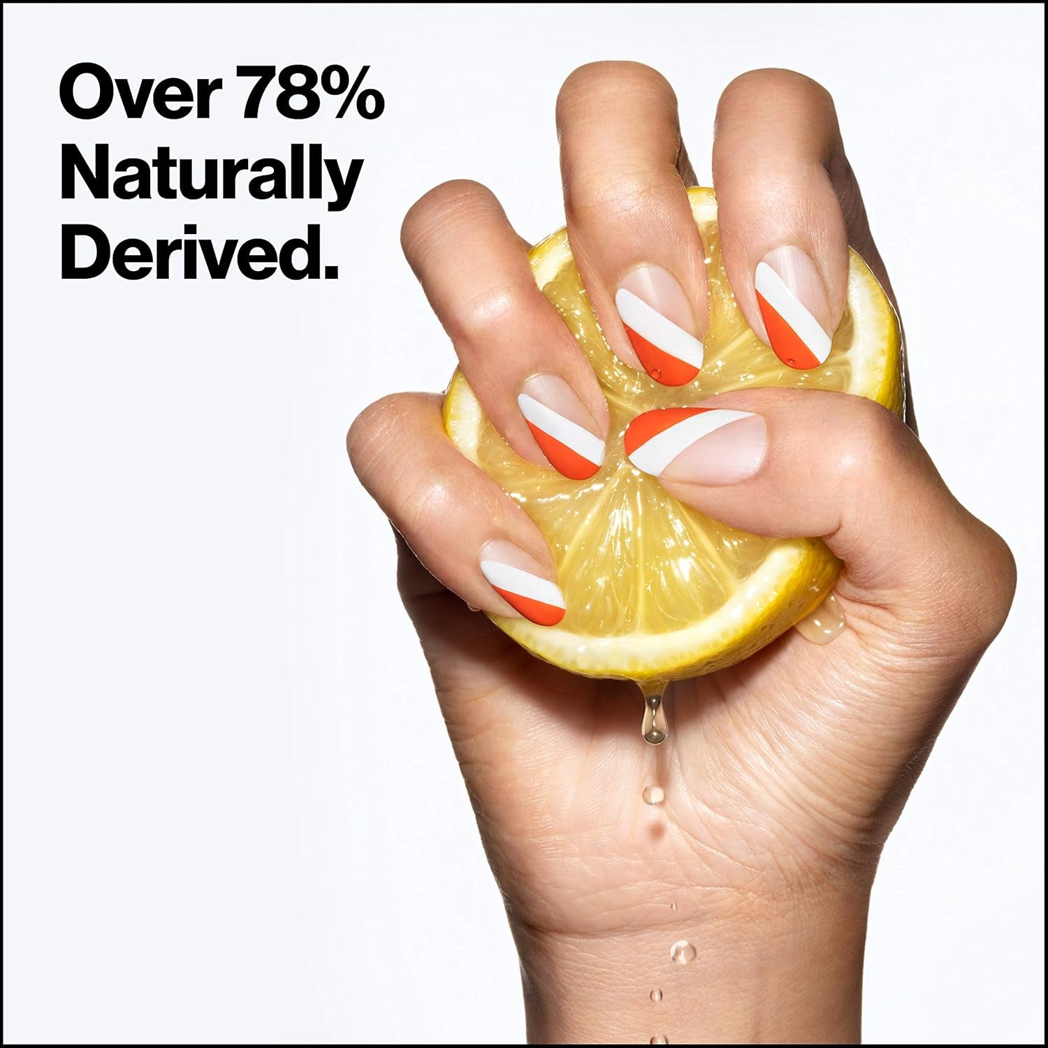 Revlon Ultra HD Snap neglelak, langtidsholdbar vegansk formel, hurtigtørrende og fuld dækning i ét lag, farve (8 ml), rød og sort (014), unisex