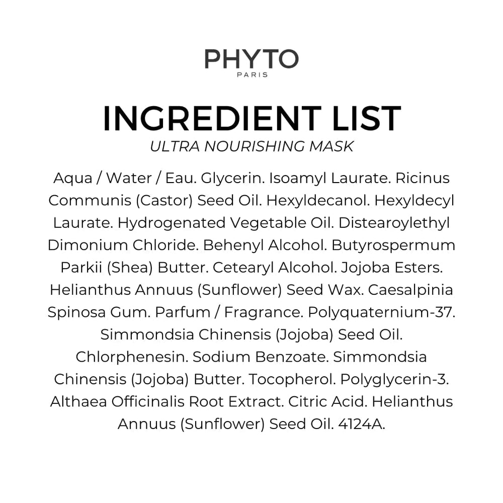 PHYTO Nourishment Ultra Nourishing Mask 200 ml Masca de par Naty Shop