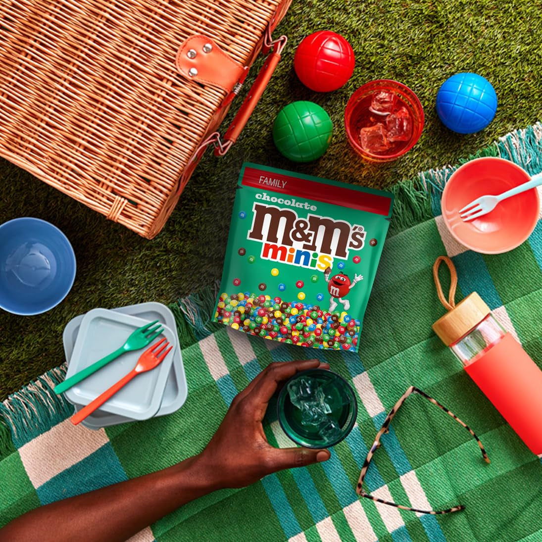 M&M's Chocolate Minis, Chokolade, 1 x 324g, Chokoladelinser (324g) (pakke med 2)