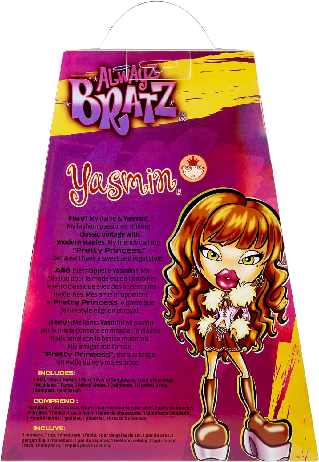 Bratz Alwayz Bratz Modepuppe - Yasmin - mit 10 Accessoires und Poster - Kinderspielzeug - Geeignet ab 6 Jahren